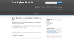 Desktop Screenshot of cyberschlub.com