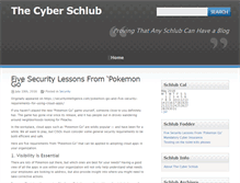 Tablet Screenshot of cyberschlub.com